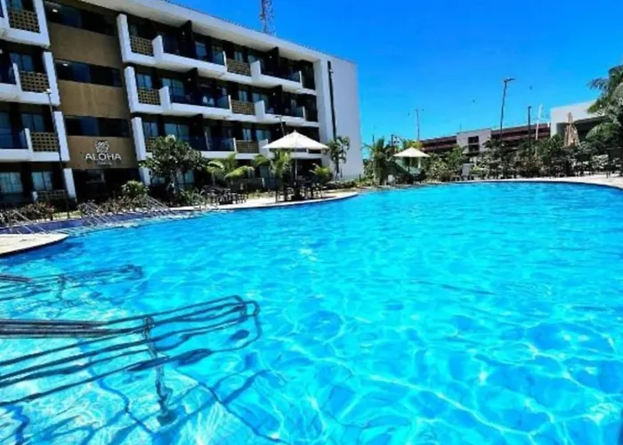 Flat ManaBeach06 com Vista para Piscina 300 metros da Paria de Muro Alto Porto de Galinhas